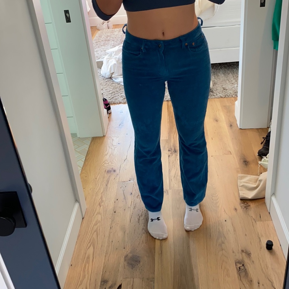 Blue Motel Rocks Corduroy